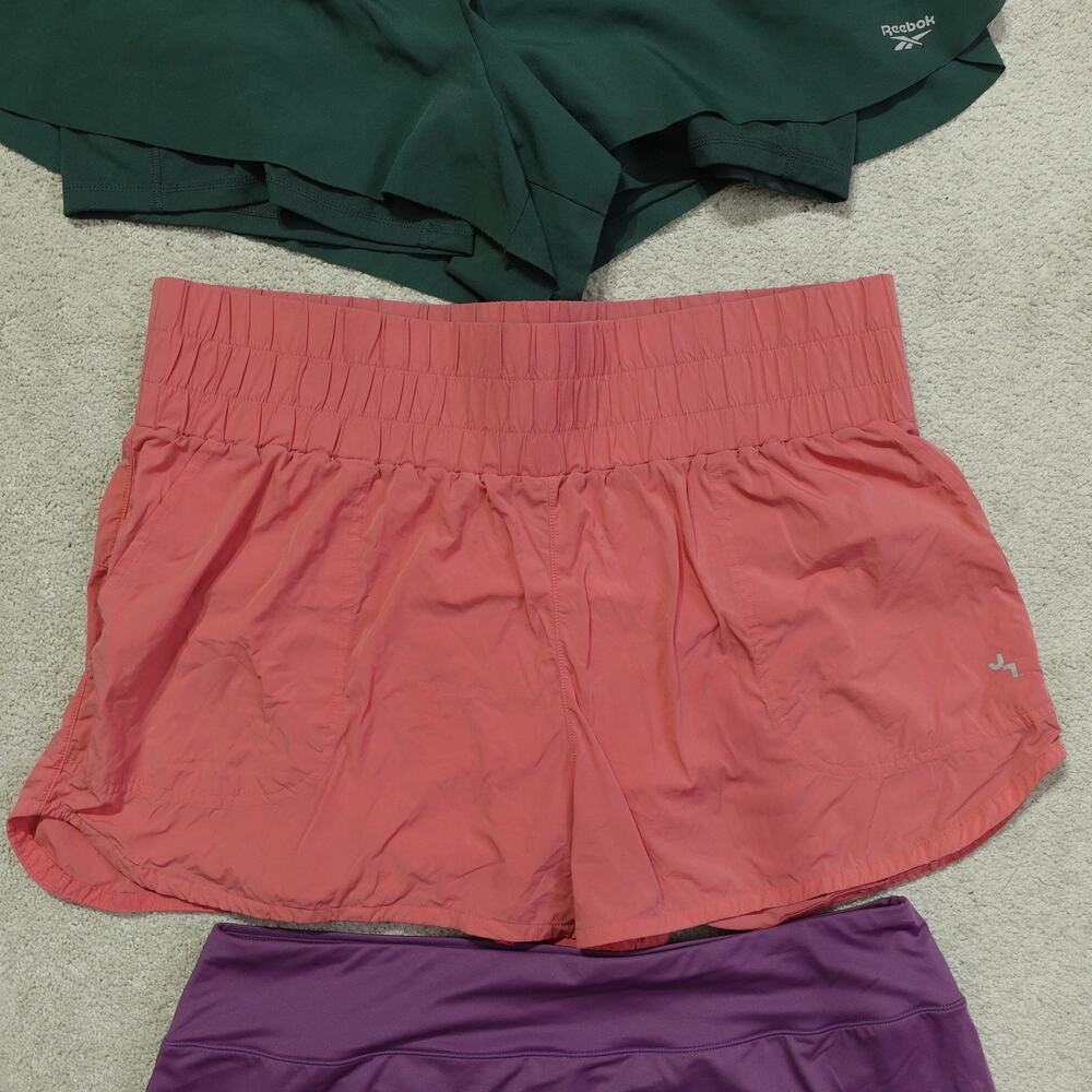 Lot of 3 Reebok / Lab Joy / Reel Legends Shorts & Skirt Elastic Waist Size L-XL - Picture 6 of 13